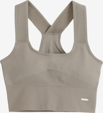 Bustier Soutien-gorge de sport Aim'n en beige : devant