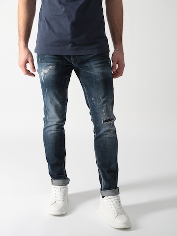 Miracle of Denim Slim fit Jeans 'Mario' in Blue: front