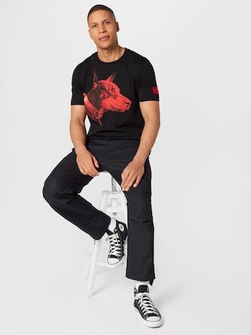 HUGO Red - Camiseta 'Dedigree' en negro