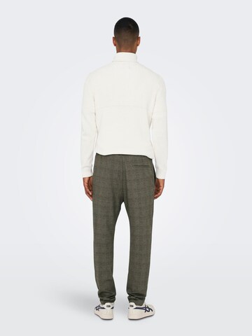 Only & Sons Tapered Hose 'Linus' in Braun