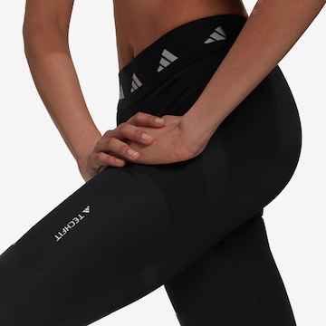 ADIDAS PERFORMANCE Skinny Workout Pants 'Techfit 3-Stripes' in Black