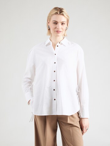 HUGO Bluza 'Erigeron' | bela barva: sprednja stran