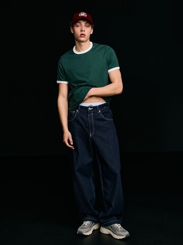 Bershka Majica | siva barva
