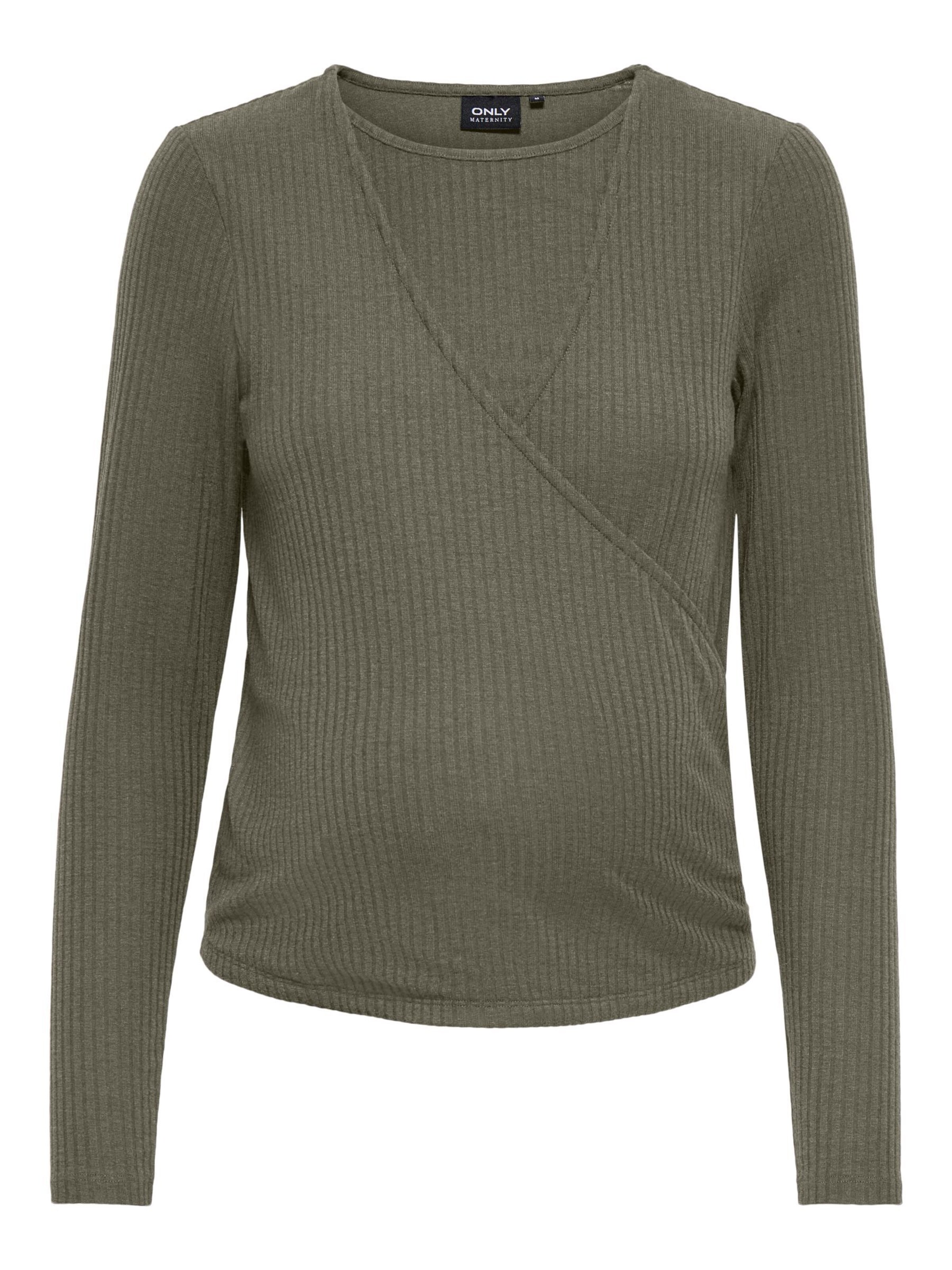 Only Maternity Top 'OLMKAILA' in Grün: Vorderseite