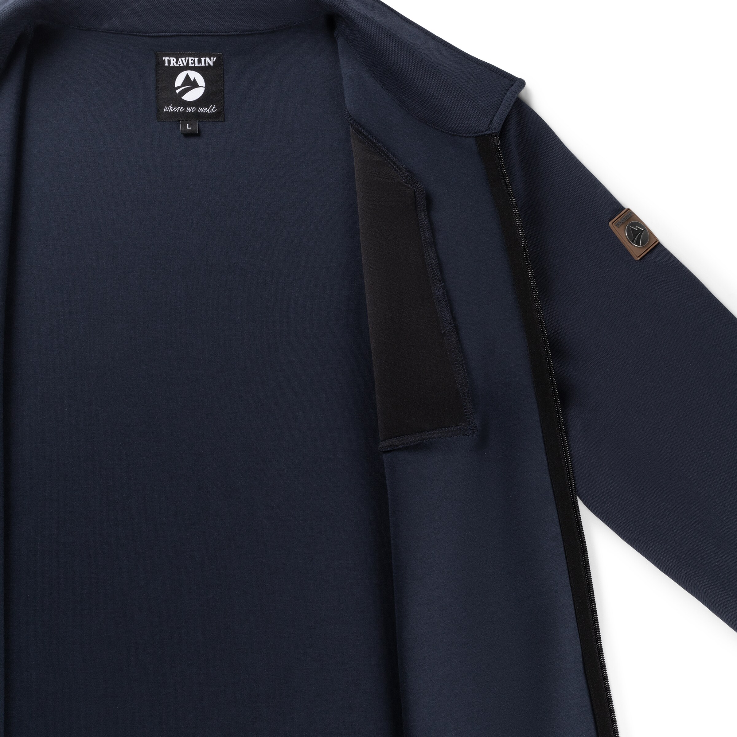 Travelin Fleece jas 'Njord' in Blauw