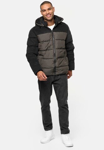 INDICODE JEANS Winter Jacket 'Lockly' in Grey