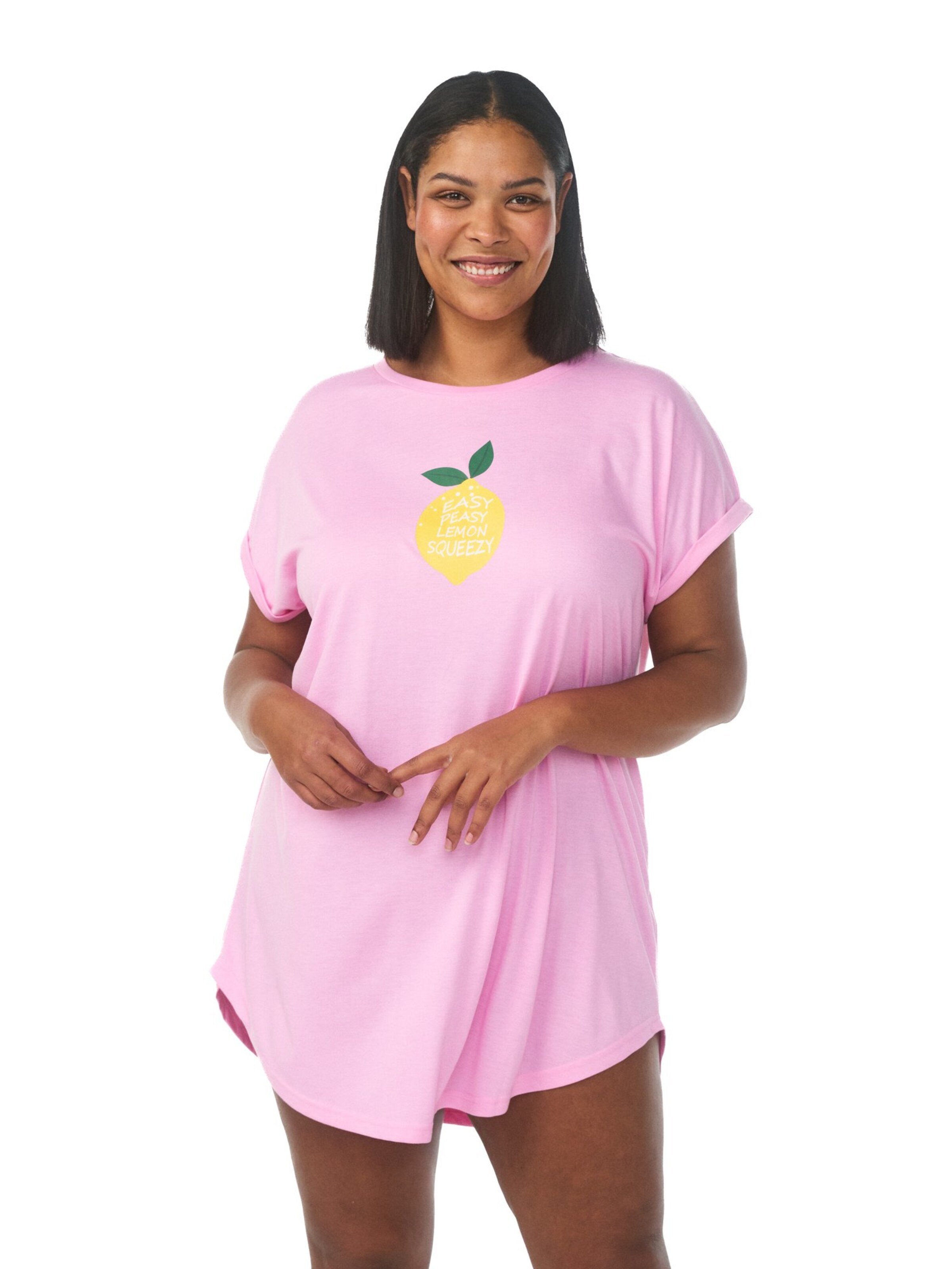 Zizzi Kleid 'Malis' in Pink: Vorderseite