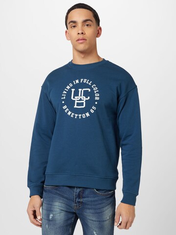 UNITED COLORS OF BENETTON Sweatshirt in Blue: front