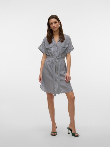 Robe-chemise 'VMBumpy' VERO MODA en bleu