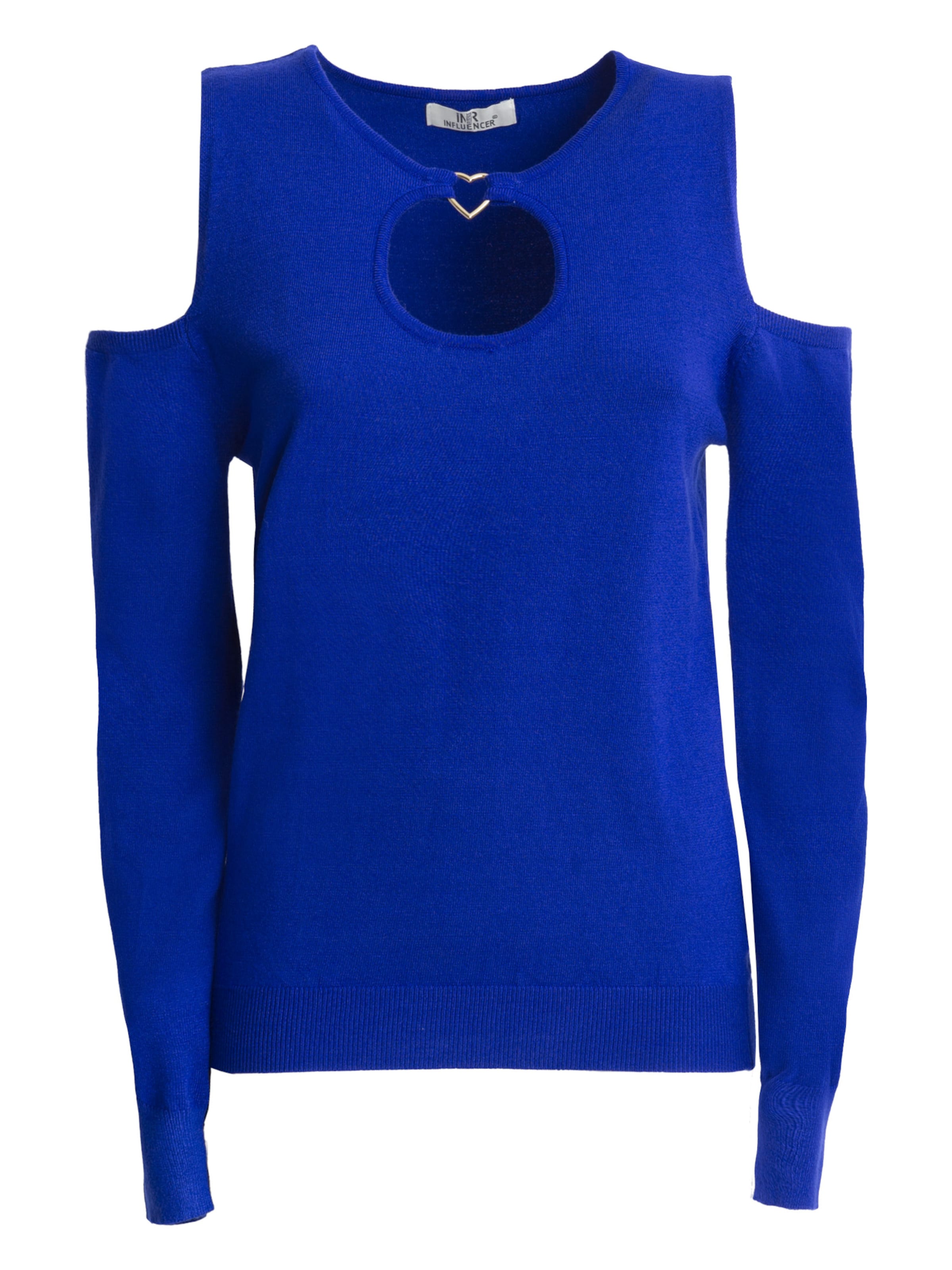 Influencer Pullover i blå: forside