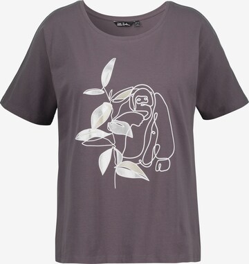 T-shirt Ulla Popken en gris : devant