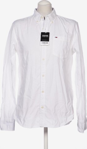Tommy Jeans Button Up Shirt in M in White: front