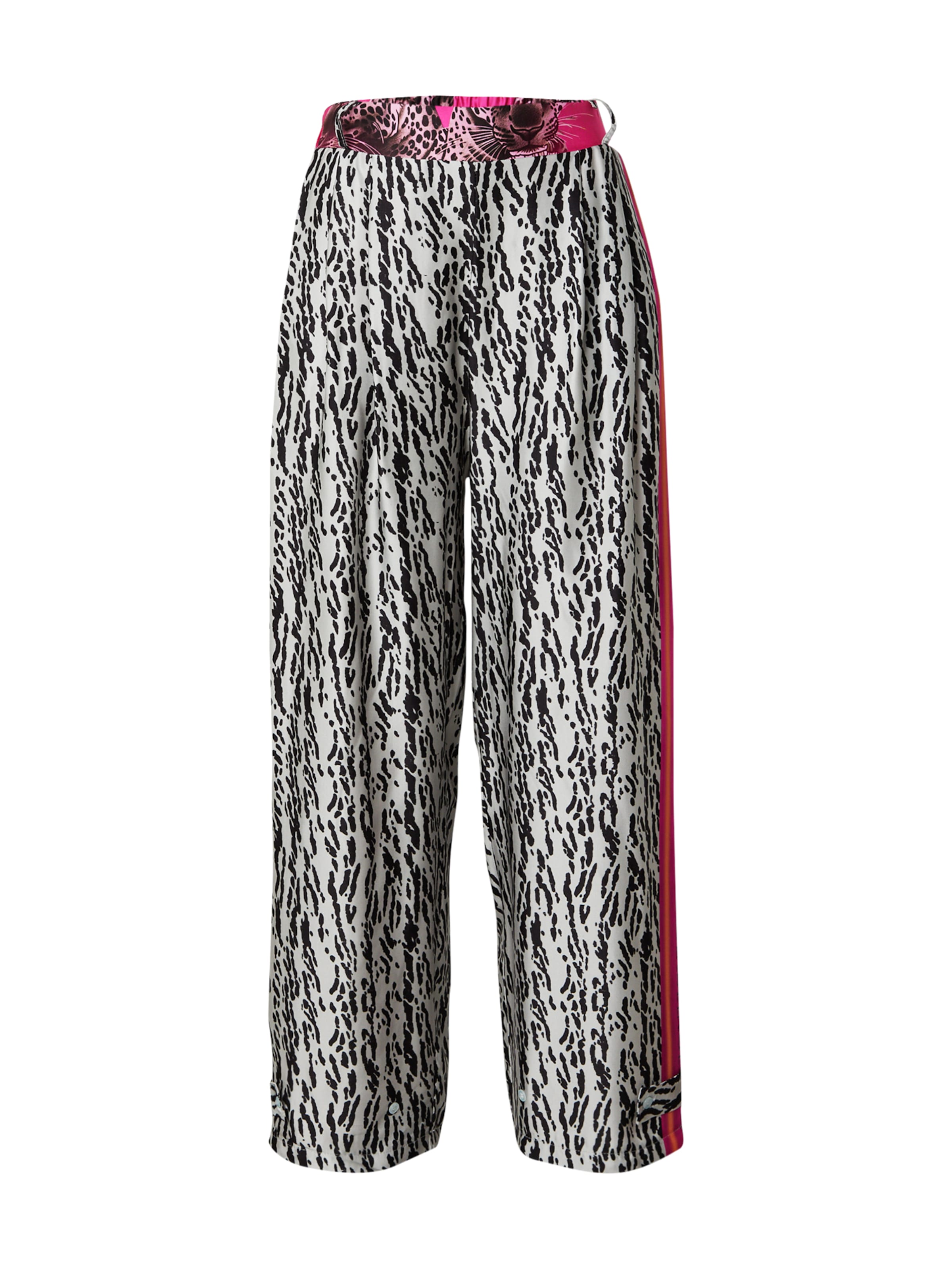 miss goodlife Παντελόνι 'Animal Love' σε σκούρο ροζ / μαύρο / λευκό, Άποψη προϊόντος