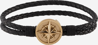 BOSS Armband 'NORTH' in gold / schwarz, Produktansicht