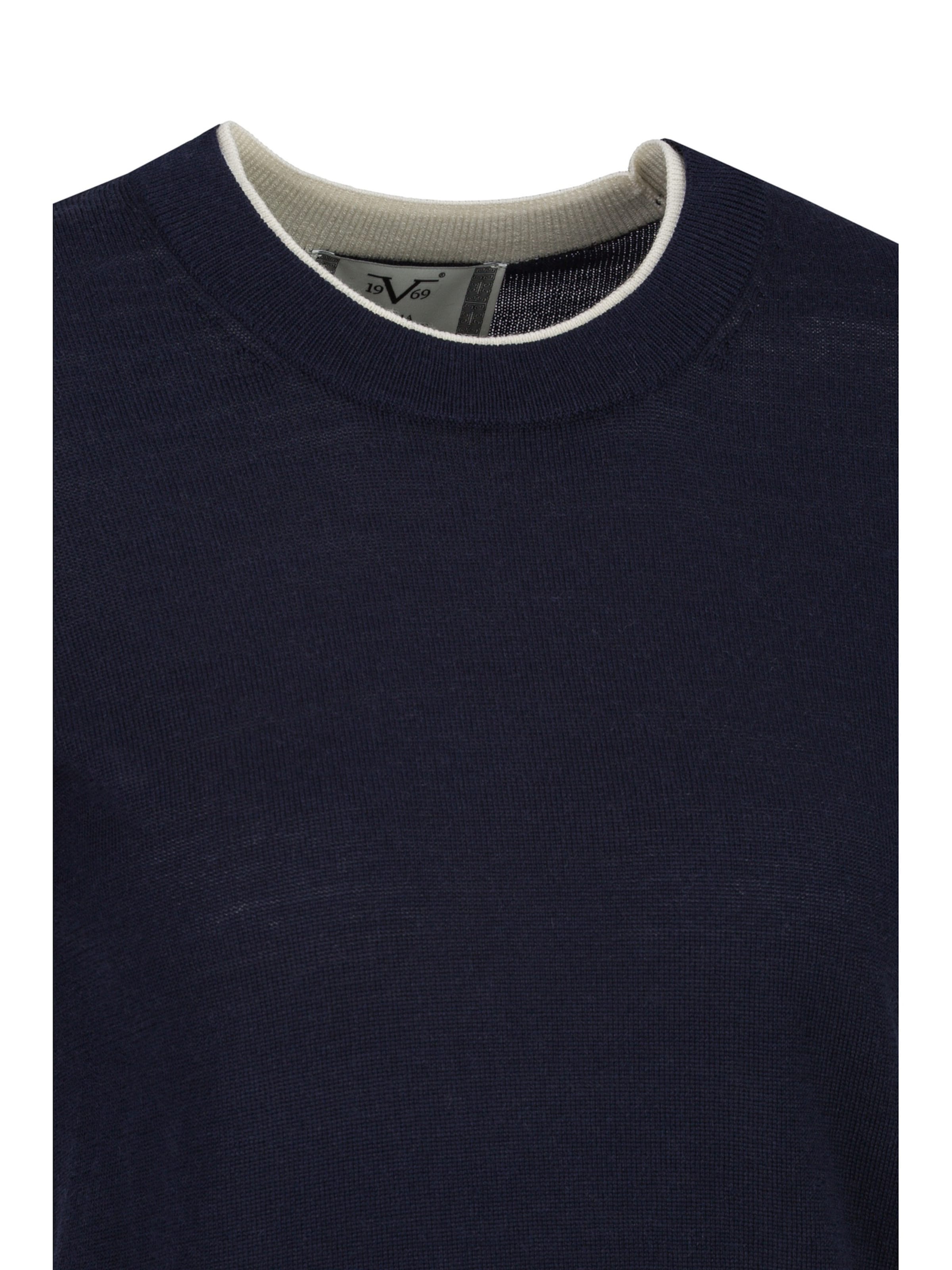 19V69 ITALIA Trui 'Noe' in Blauw