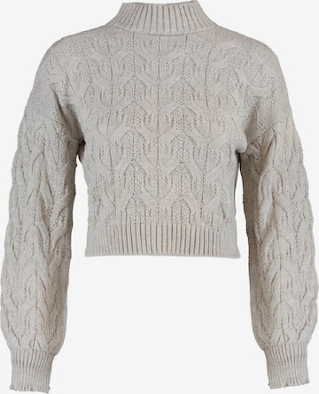 TrendyolPulover - bež boja: prednji dio