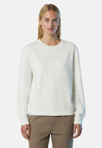 North Sails Sweatshirt in White: front