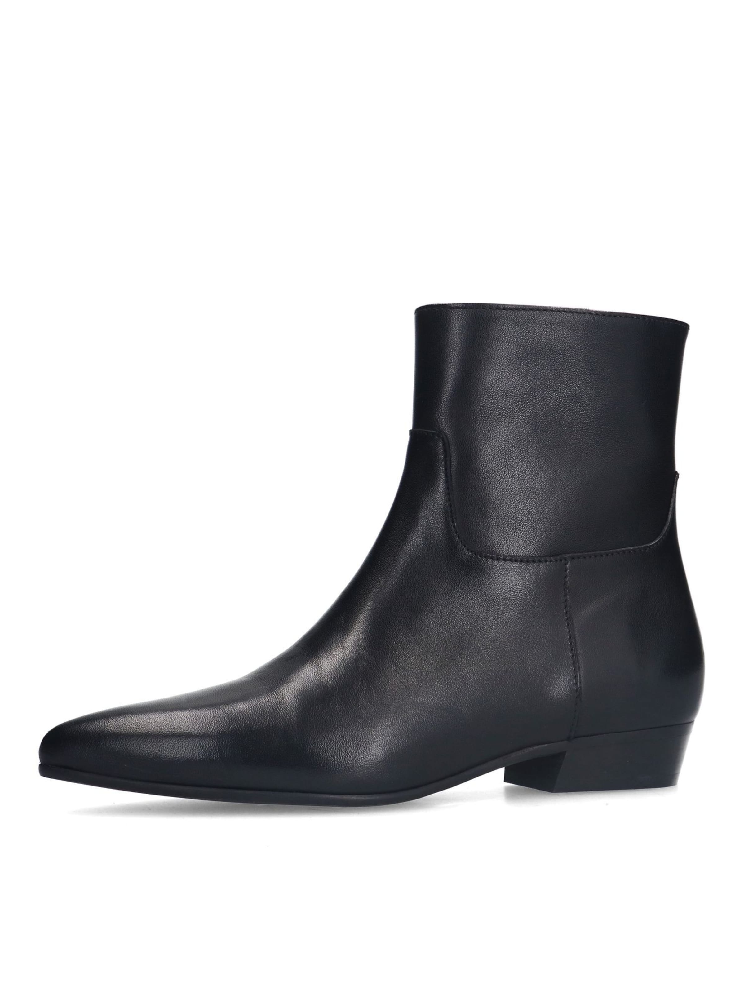 MANFIELD Stiefelette in Schwarz: Vorderseite