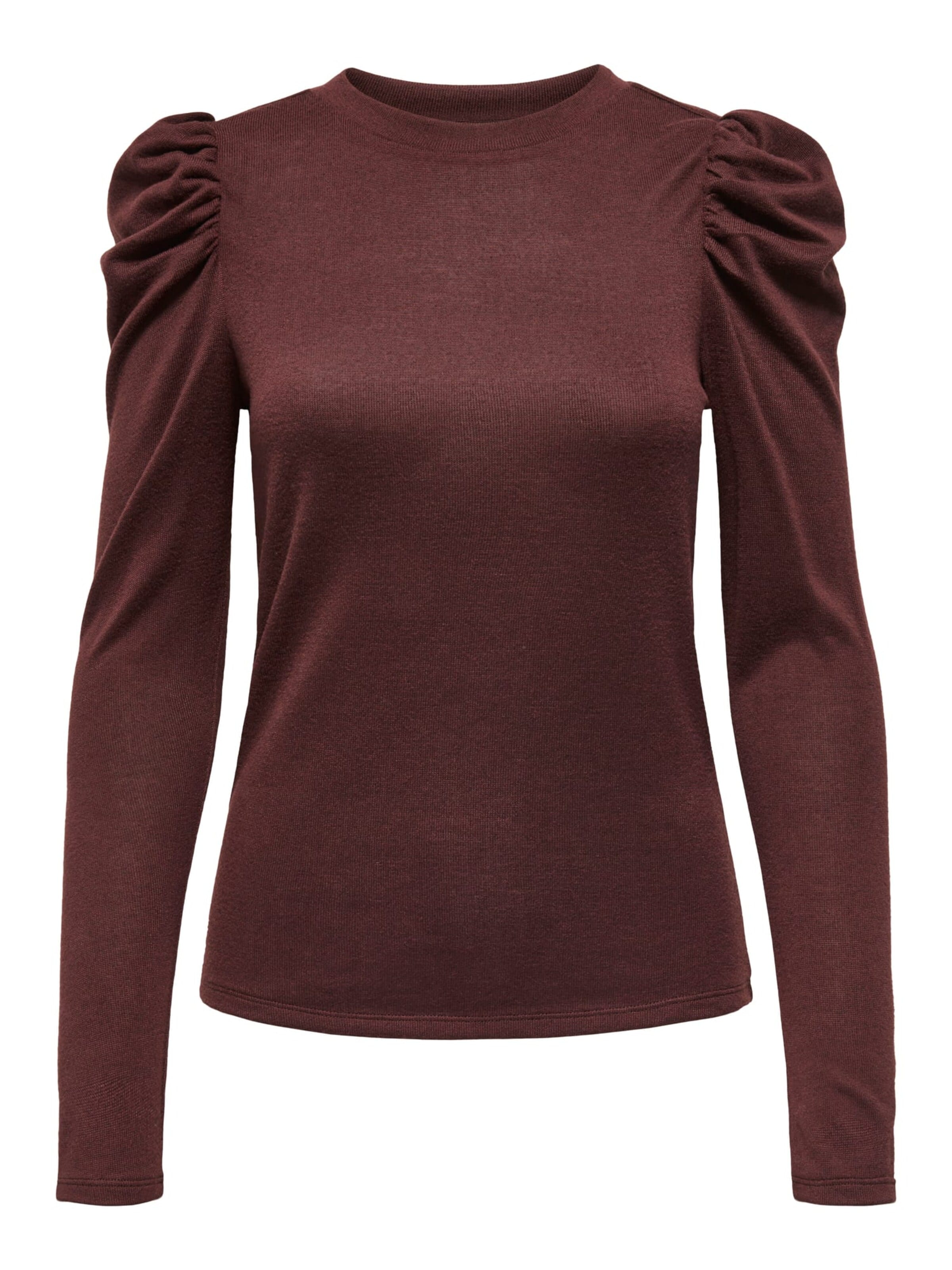 Jaqueline de Yong Shirt 'Tonsy' in Bruin: voorkant