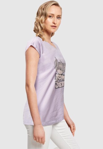 T-shirt 'Tom and Jerry - Cartoon' ABSOLUTE CULT en violet