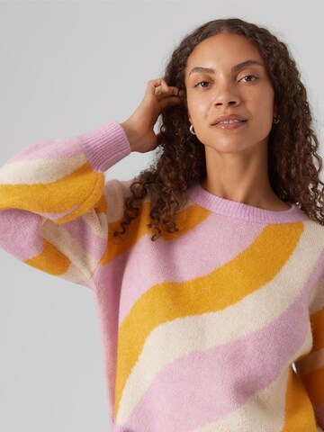 VERO MODA Pullover 'VMLena' in Pink