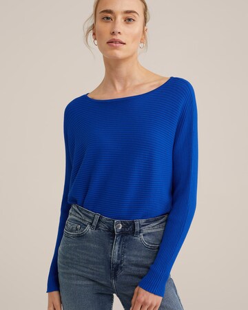 WE Fashion Sweater in Blue: front
