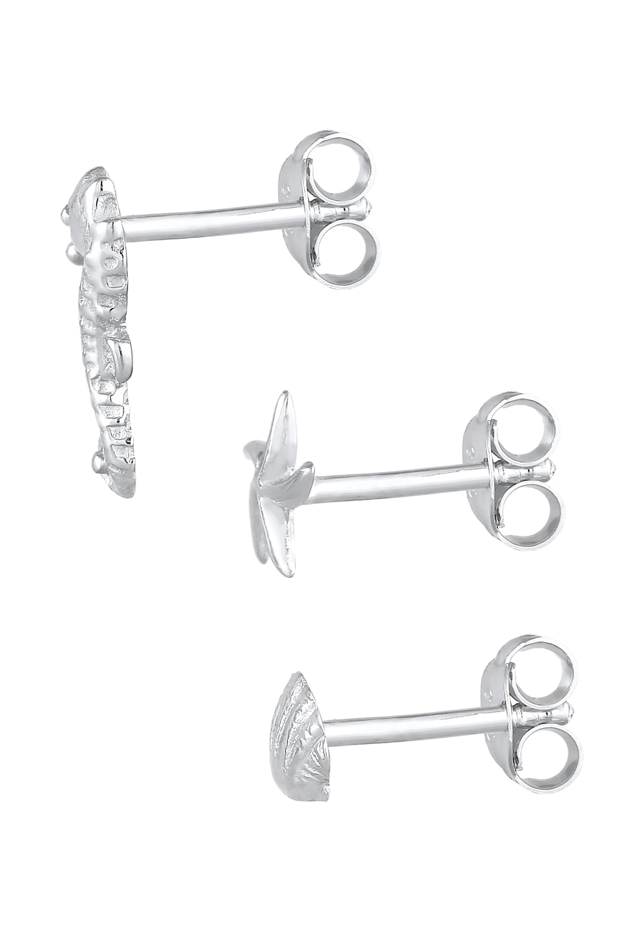 ELLI Ohrringe Muschel, Seepferdchen in Silber