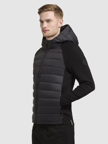 khujo Jacke 'Nilon' in Schwarz
