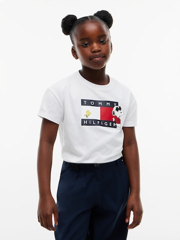 TOMMY HILFIGER Shirt 'PEANUTS' in Wit: voorkant