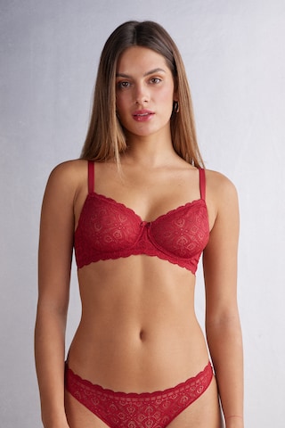 INTIMISSIMI Balconette Bra in Red: front