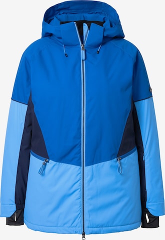 Ulla Popken Functionele jas in Blauw: voorkant