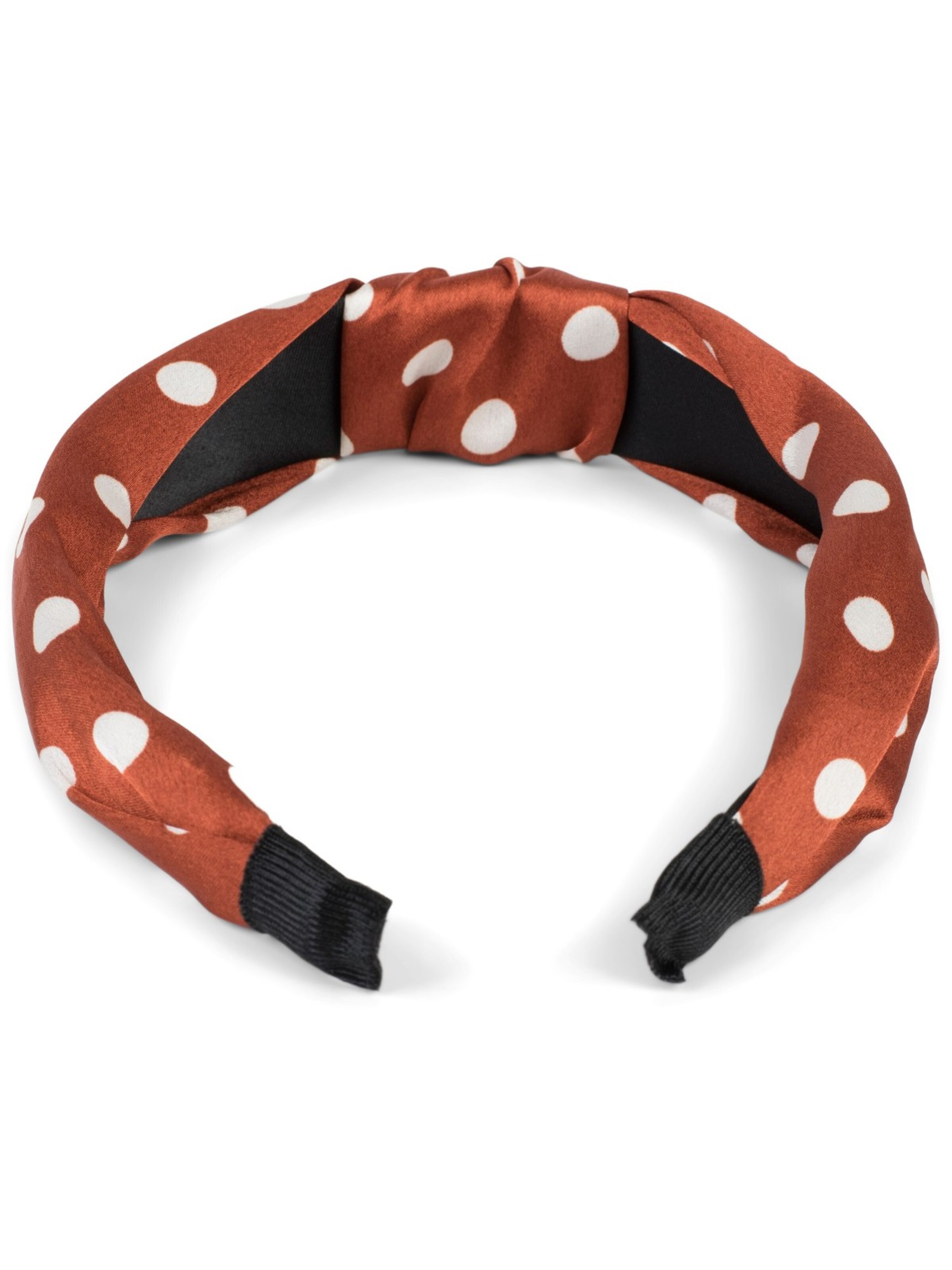 styleBREAKER Hair jewelry 'Haarreif gepunktet mit Knoten Rockabilly' in Brown