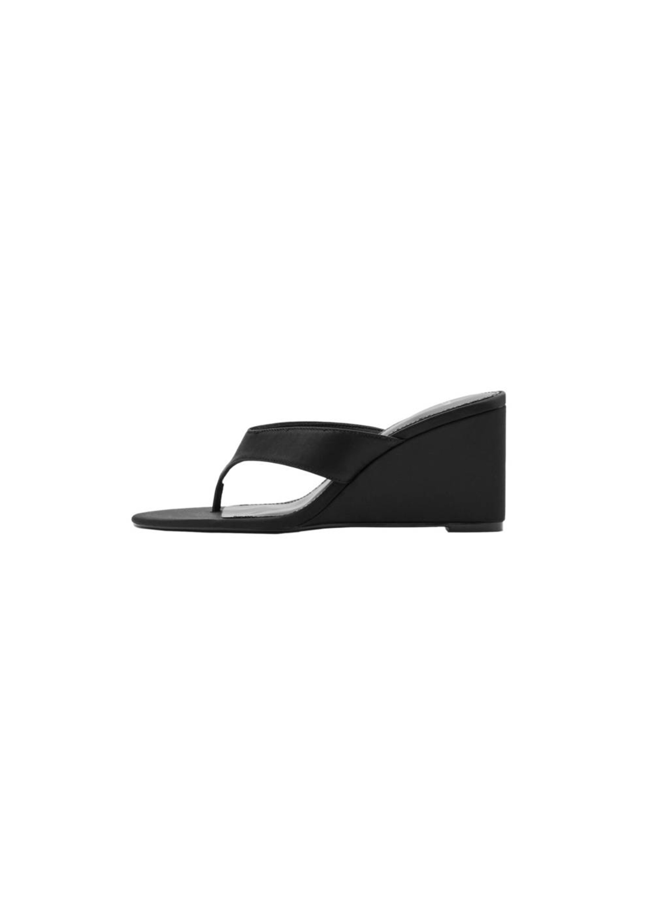 MANGO T-Bar Sandals 'Lirio' in Black: front