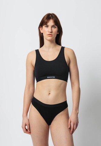 SNOCKS Thong in Grey: front