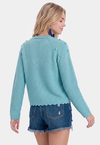 IZIA Gebreid vest in Blauw