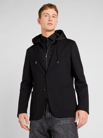 Coupe regular Veste de costume 'Hanry' BOSS en noir : devant