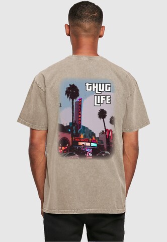 Merchcode Shirt 'Grand Thug Life' in Grey
