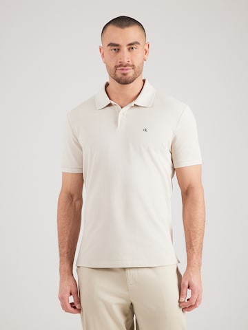 Calvin Klein Jeans Shirt in Wit: voorkant