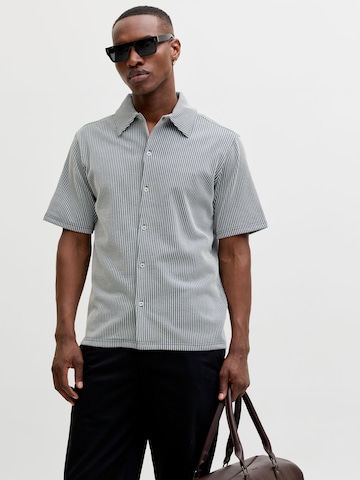 JACK & JONES Regular Fit Hemd in Grau: Vorderseite