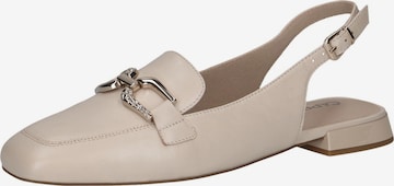 CAPRICE Slingpumps in Beige: voorkant