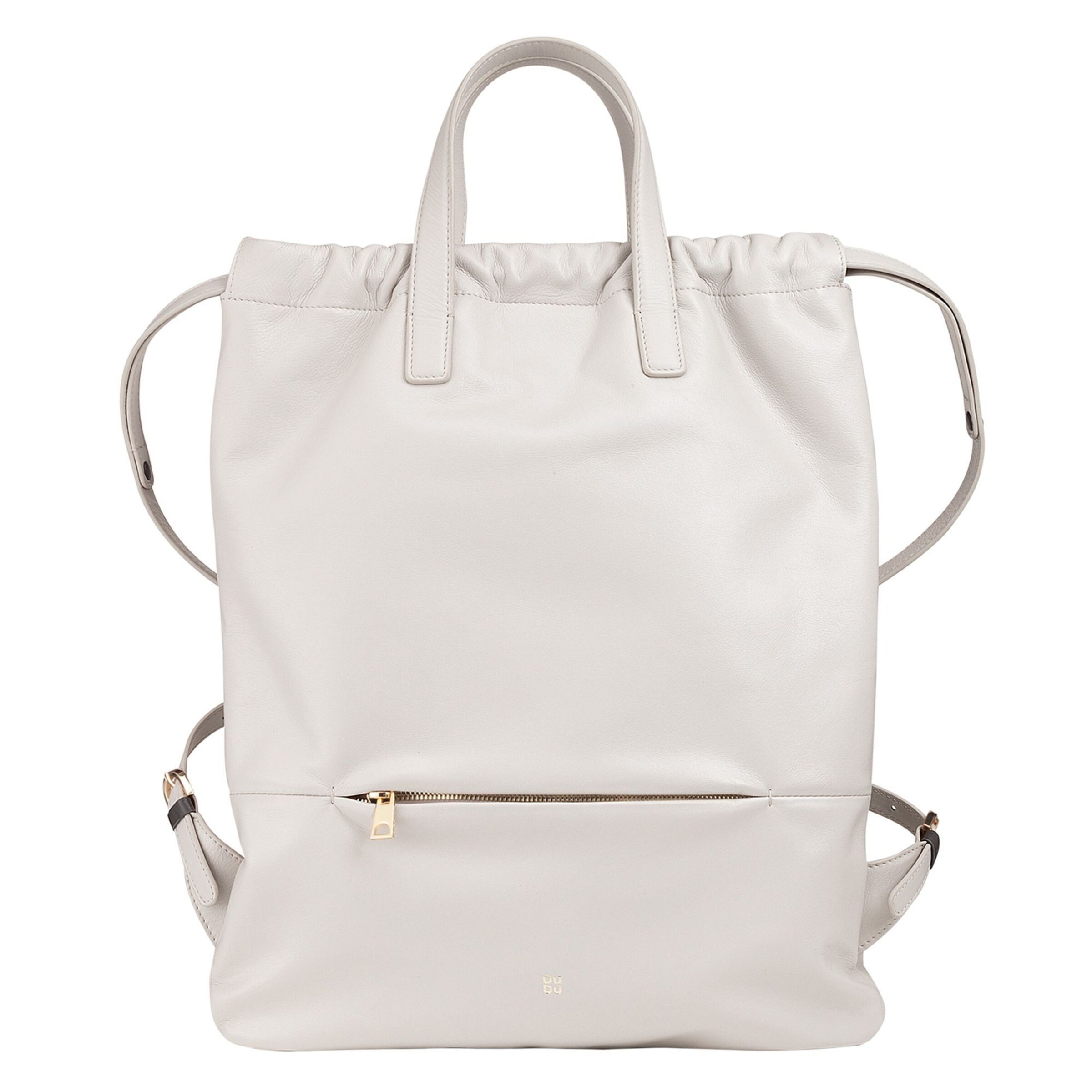 Zaino 'Ellesmere' di DuDu in bianco: frontale