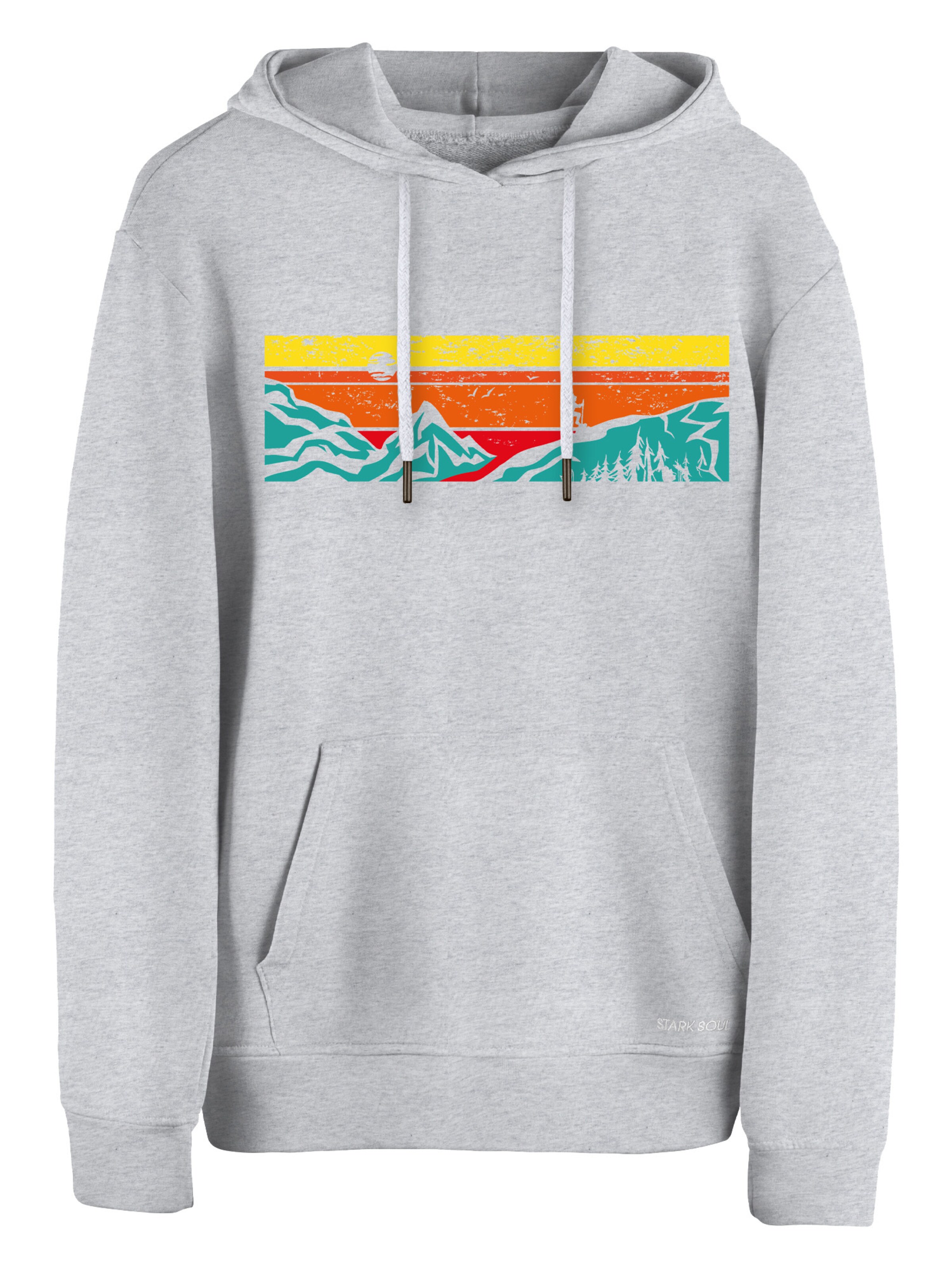 Cotton Prime Sweatshirt 'Lets Hiking' in Grijs: voorkant