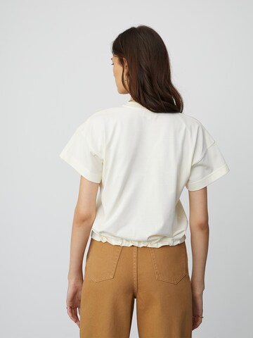 T-shirt 'Aliya' LeGer by Lena Gercke en blanc