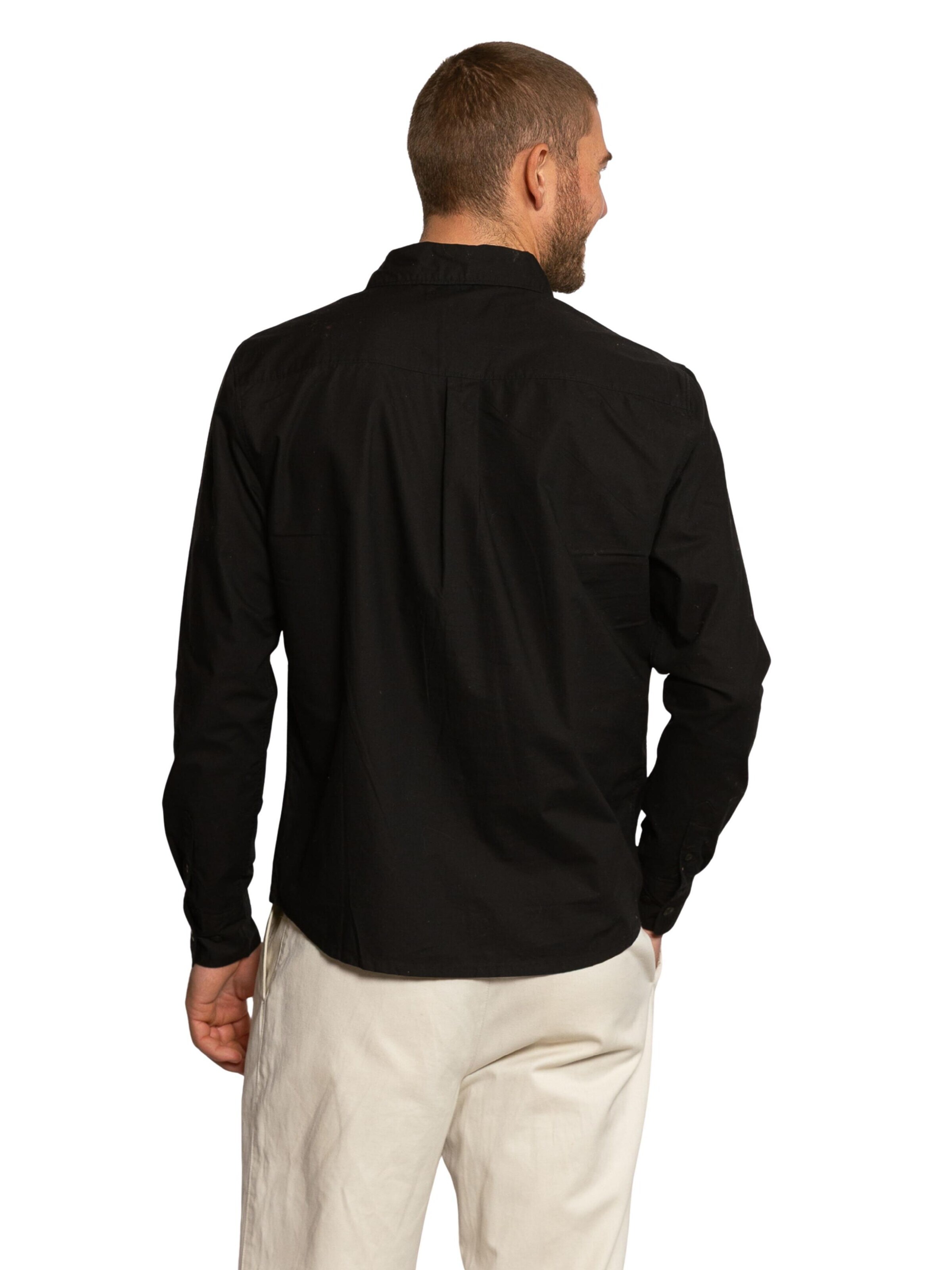 Coupe regular Chemise 'Charles' LDB en noir