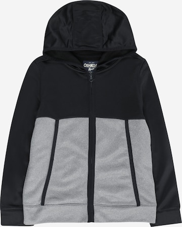 OshKosh Zip-Up Hoodie in Grey: front