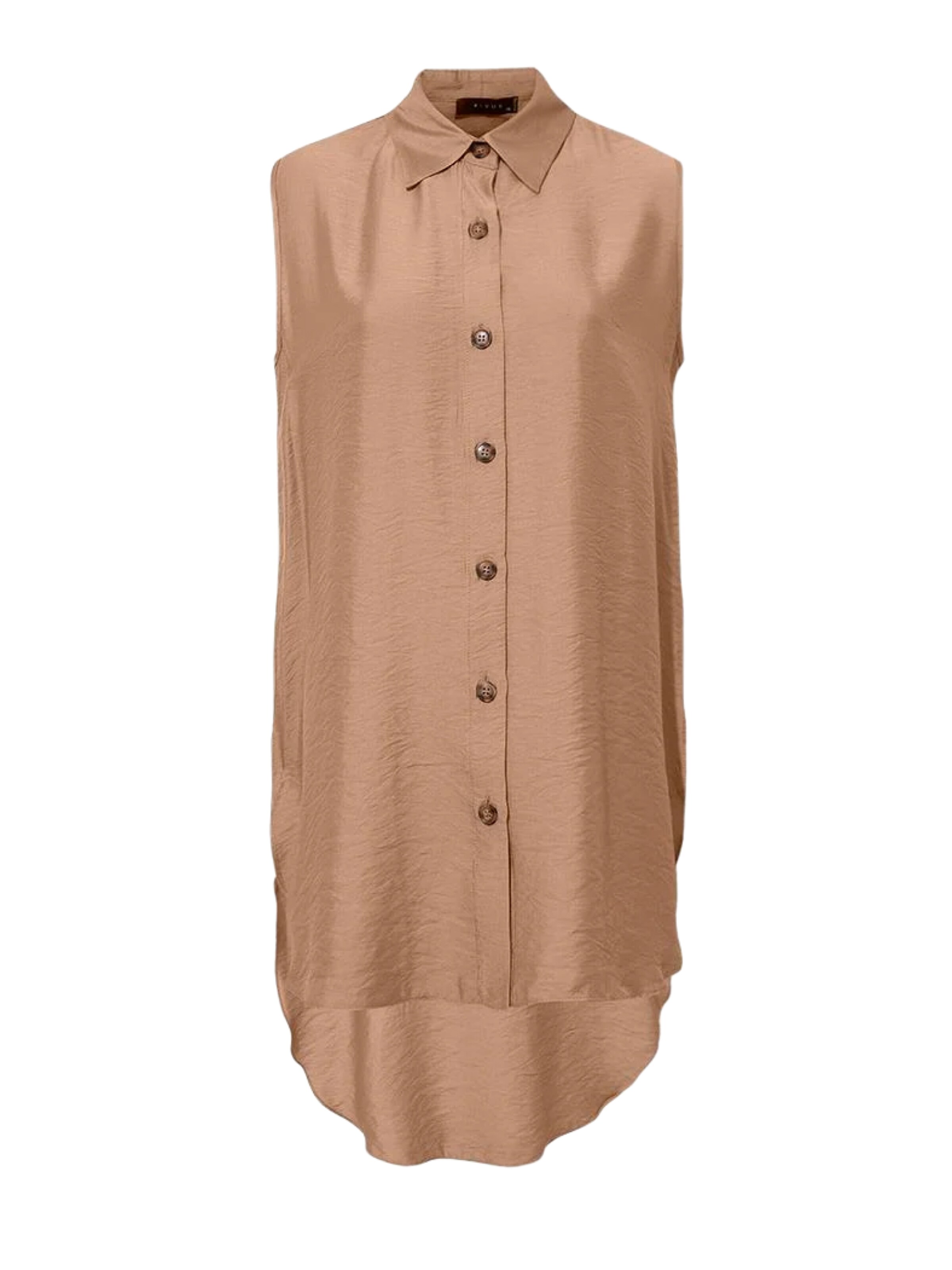 Rivus Bluse in Beige: Vorderseite