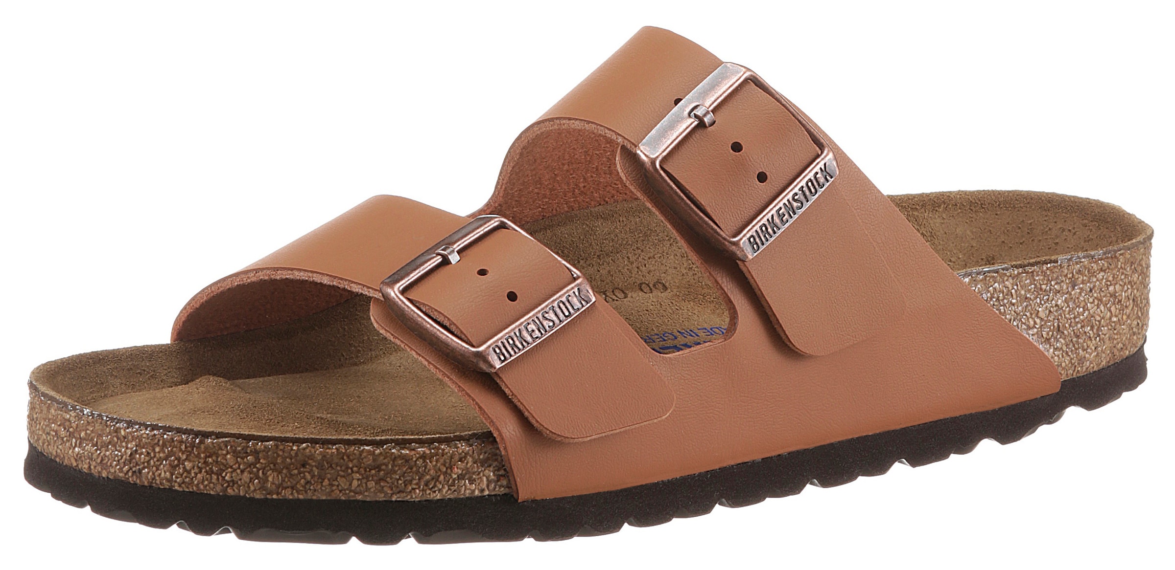 BIRKENSTOCK - Sapato aberto 'Arizona' em castanho: frente