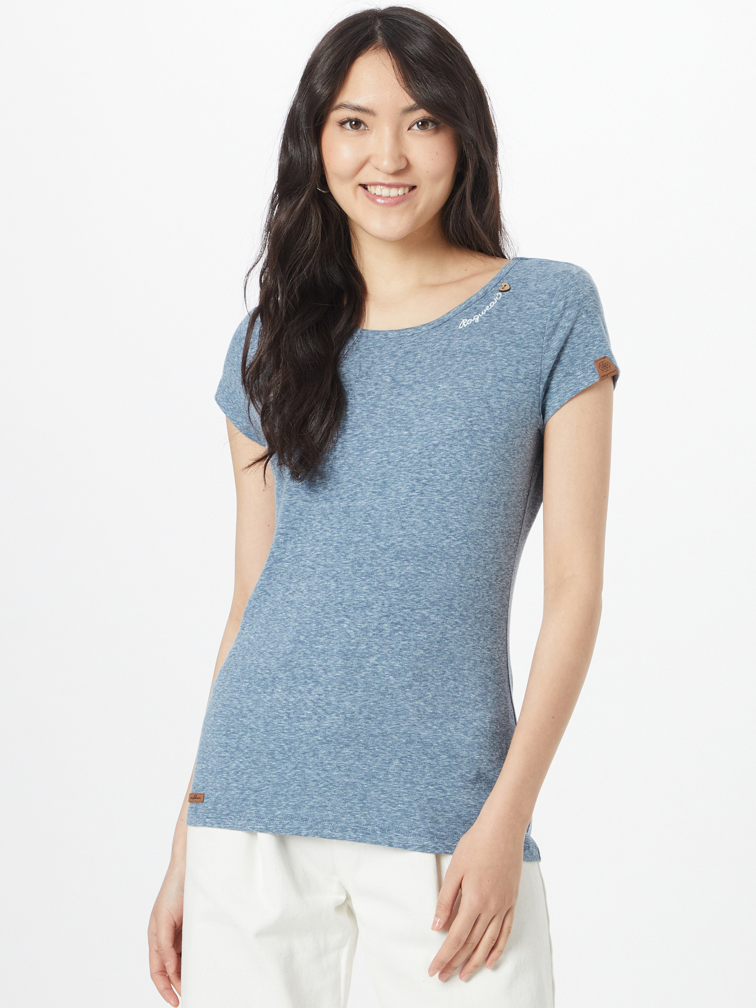 Odzież Plus size Ragwear Koszulka MINT w kolorze Nakrapiany Niebieskim 