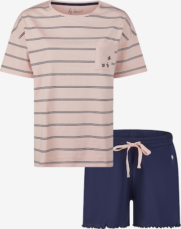 By Louise Korte pyjama in Roze: voorkant