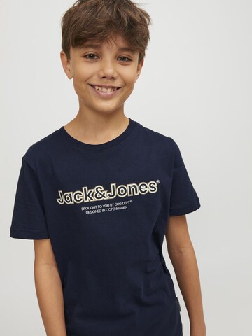 Tricou 'LAKEWOOD' de la Jack & Jones Junior pe albastru